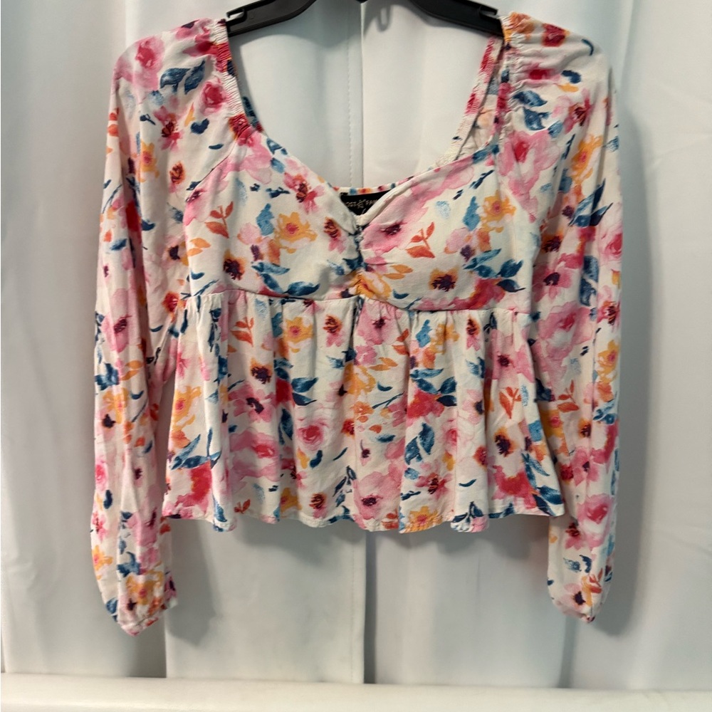 Almost Famous Multicolor Floral Blouse